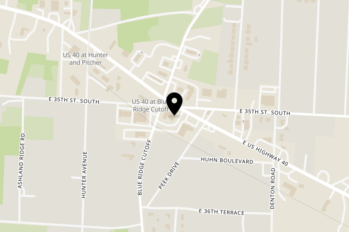 Map showing the location of Dixon's Famous Chili on 9105 E US Hwy 40 in Independence
